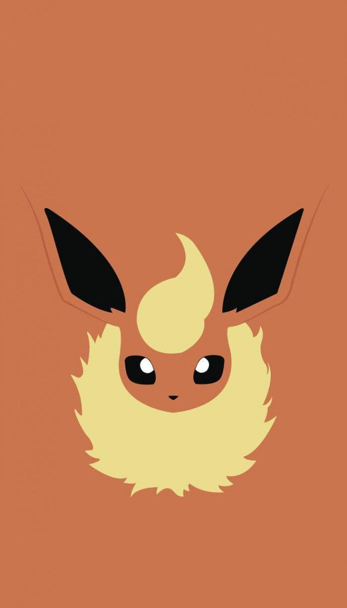 Pokemon Flareon uso mbele Picha ya Ukuta