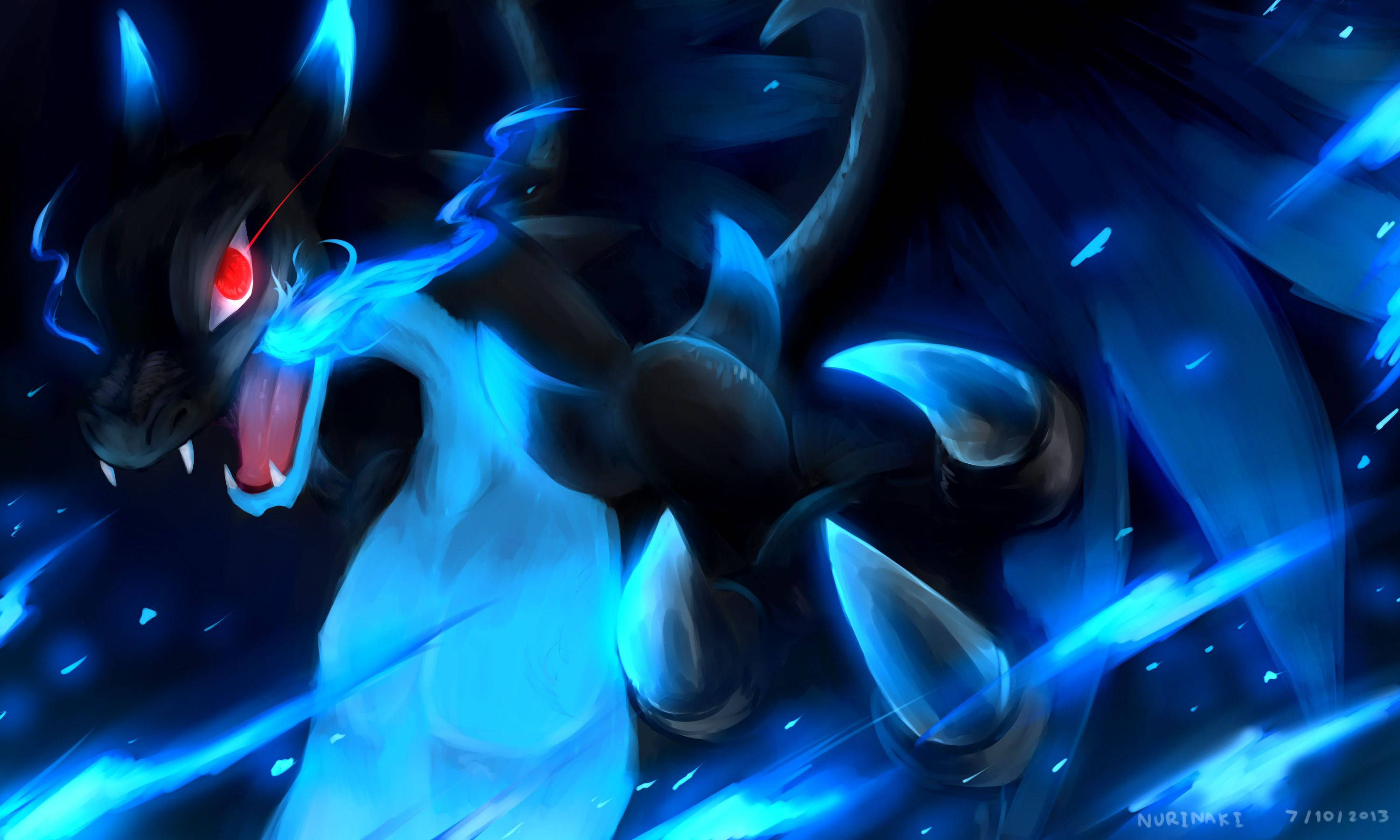 Pokemon Hadithi Charizard! Picha ya Ukuta