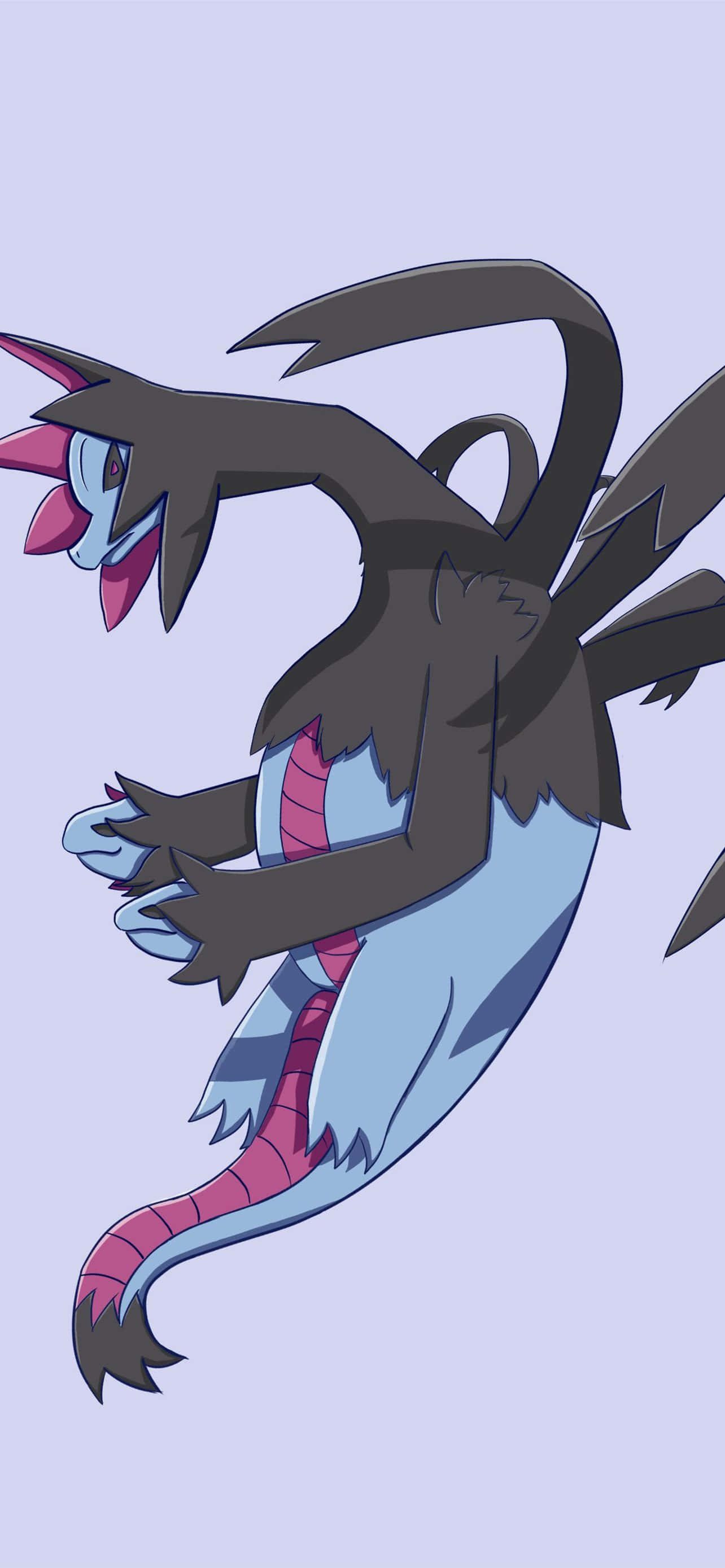 Pokémon Hydreigon Side View Picha ya Ukuta