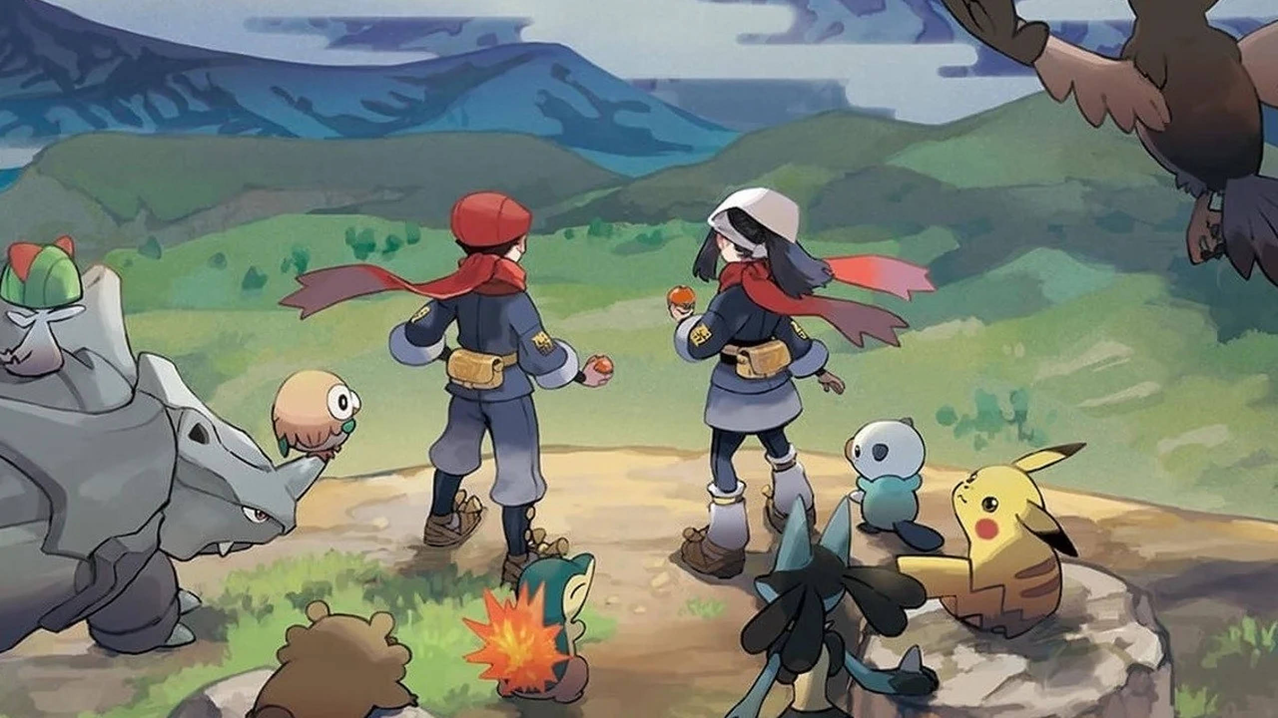 Pokemon Legends Arceus Kilele cha Mlima Picha ya Ukuta