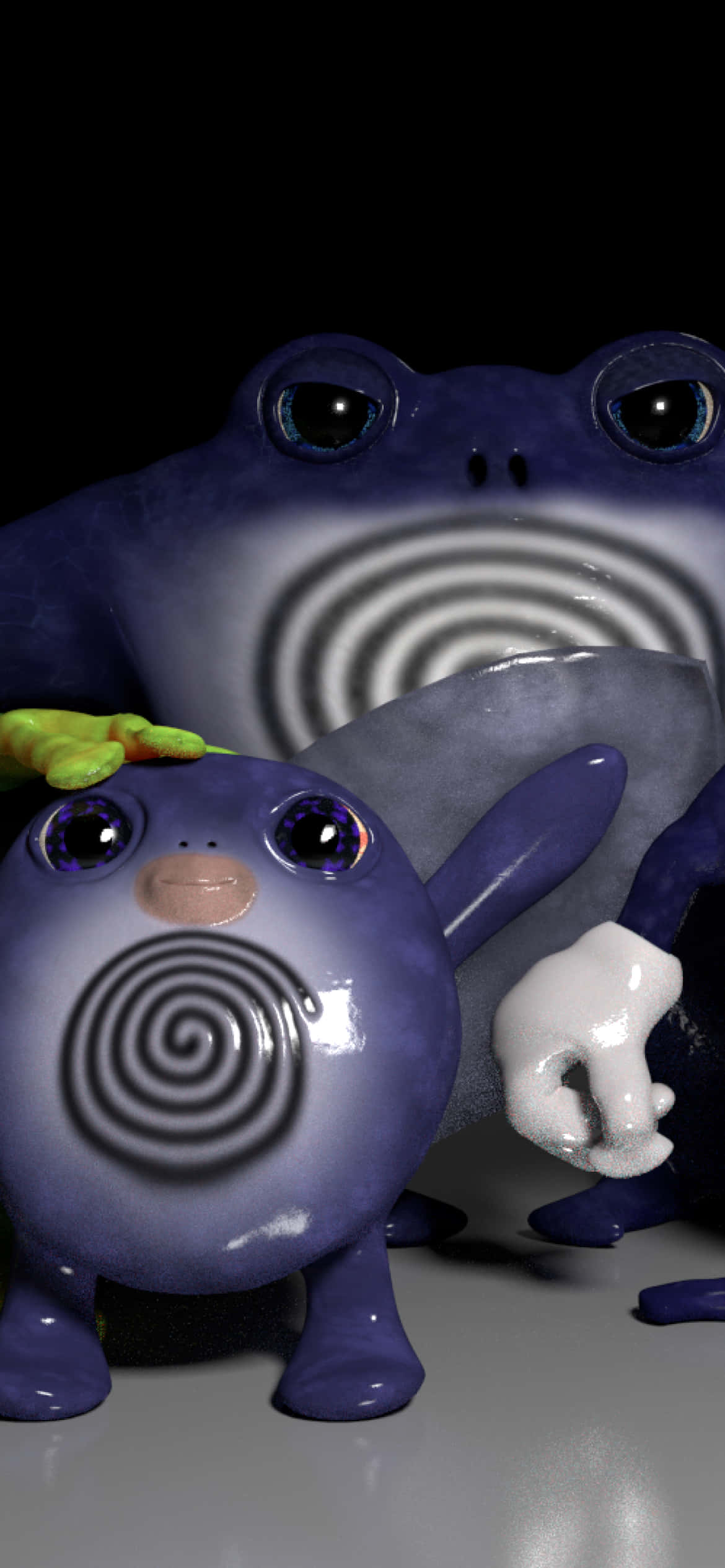 Poliwag Na Poliwrath Picha ya Ukuta