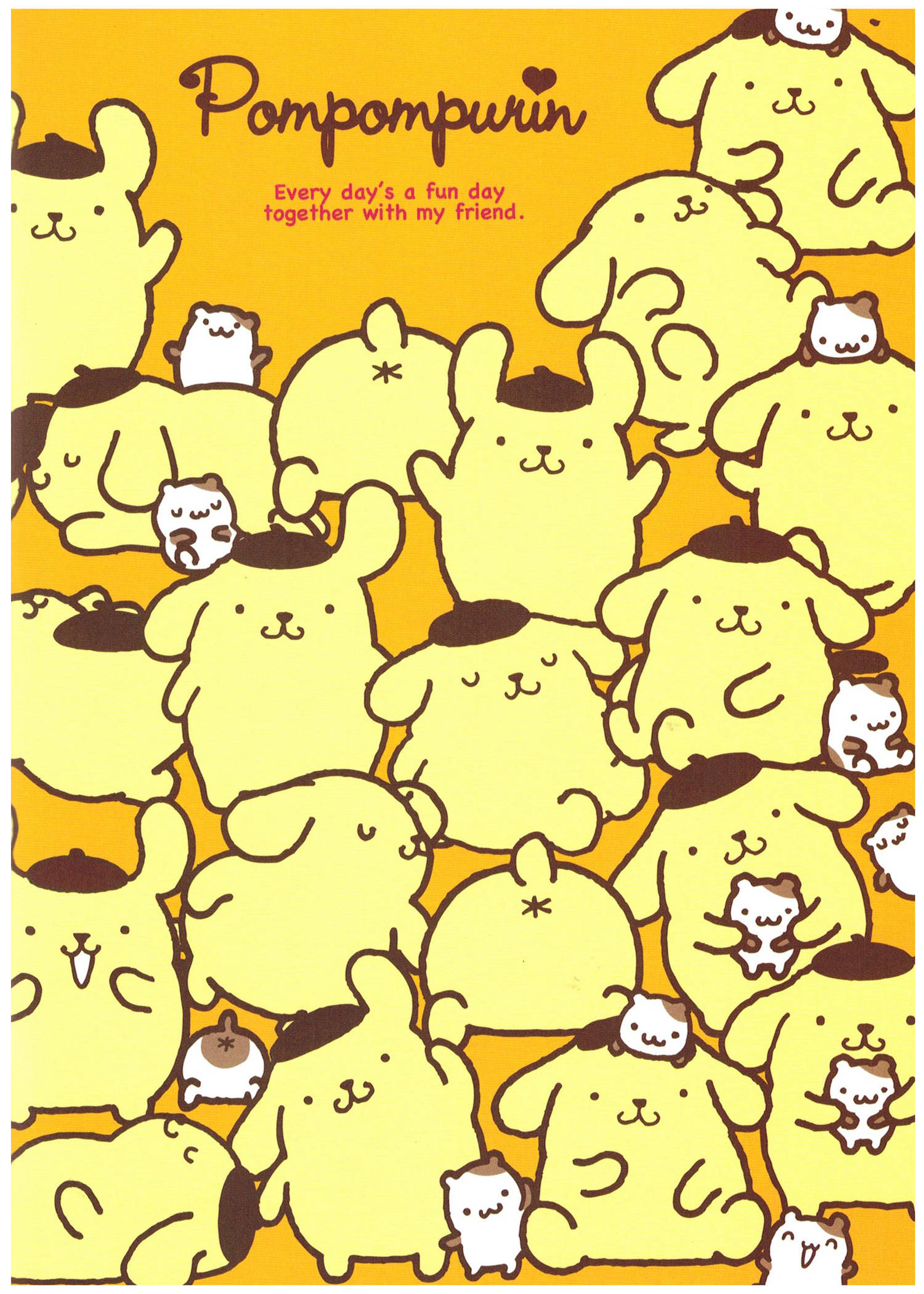 Pompompurin Sanrio Characters Picha ya Ukuta