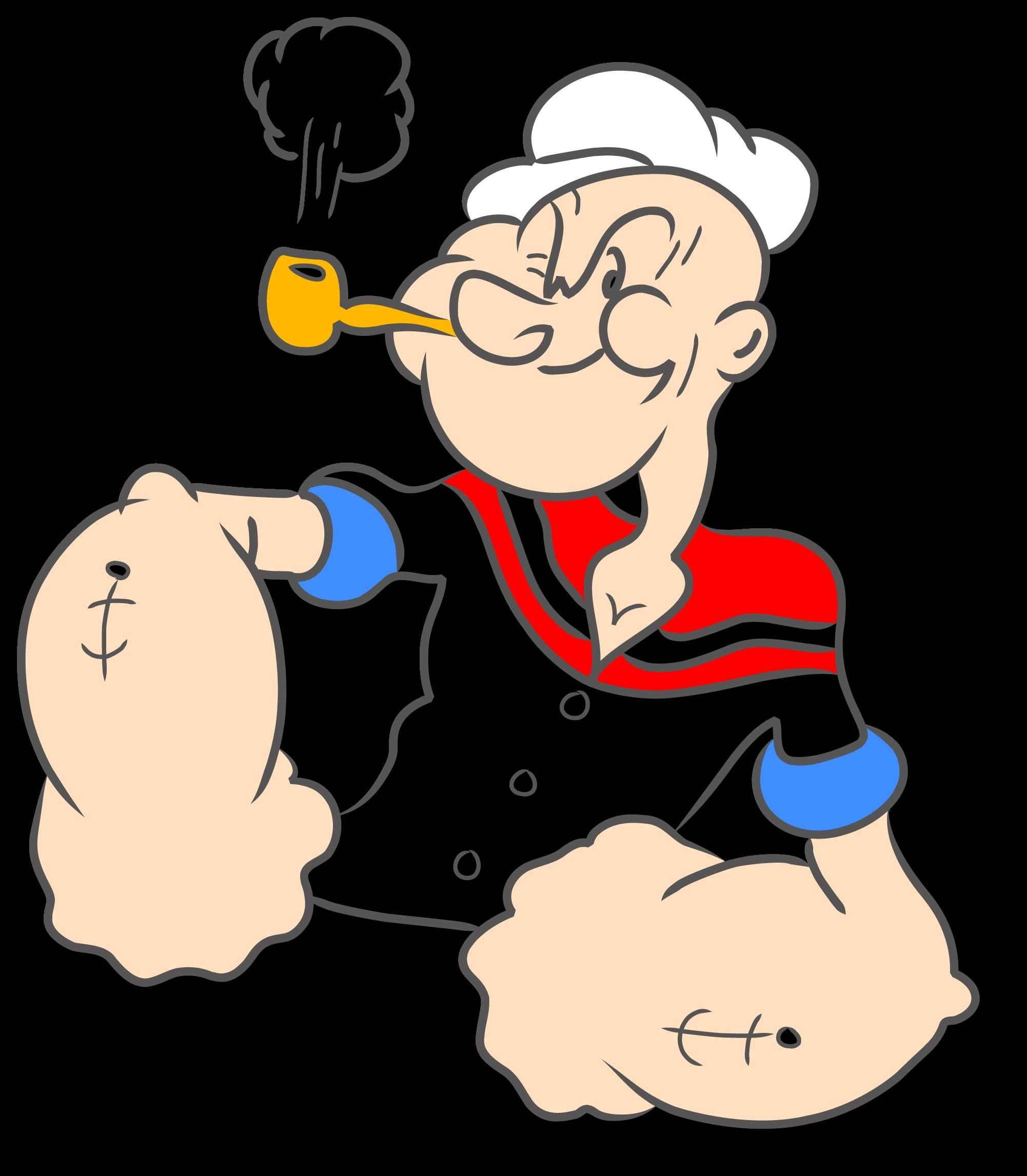 Popeye Anapiga Mwendo Kwa Furaha Picha ya Ukuta