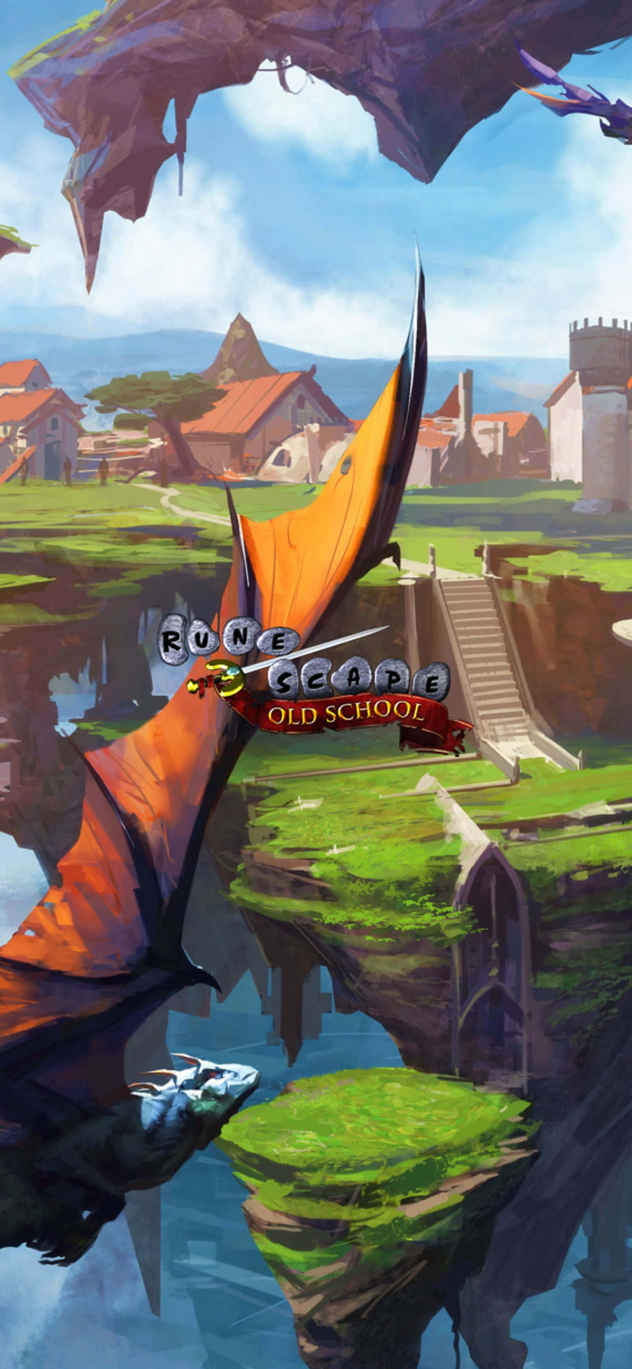 Portrait Dragon iPhone Xs Max Runescape Oldschool Background Picha ya Ukuta