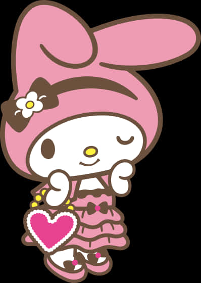 Pose Mzuri ya My Melody Picha ya Ukuta