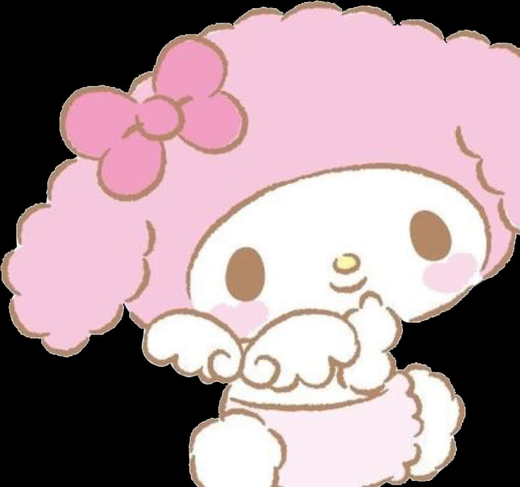 Pose Nzuri ya My Melody Picha ya Ukuta