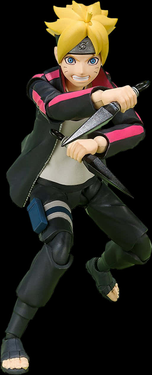Pose ya Hatua ya Boruto Uzumaki Picha ya Ukuta