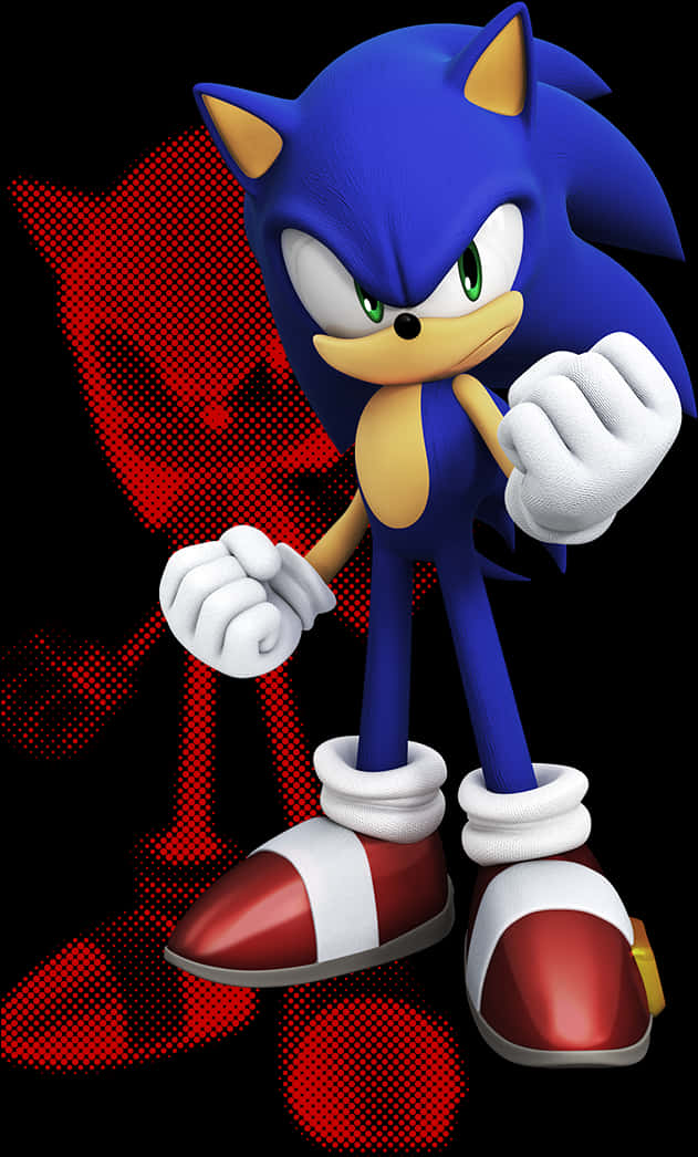 Pose ya Sonic the Hedgehog Picha ya Ukuta