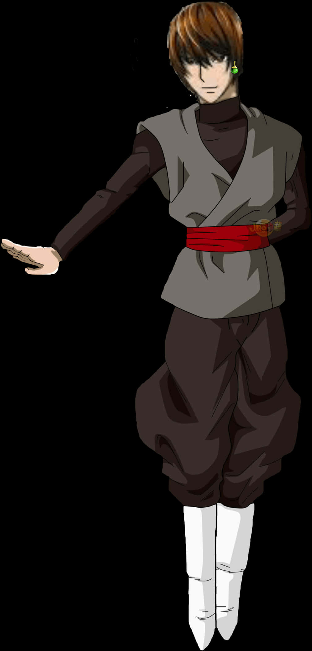 Pose ya Tabia ya Anime Light Yagami Picha ya Ukuta