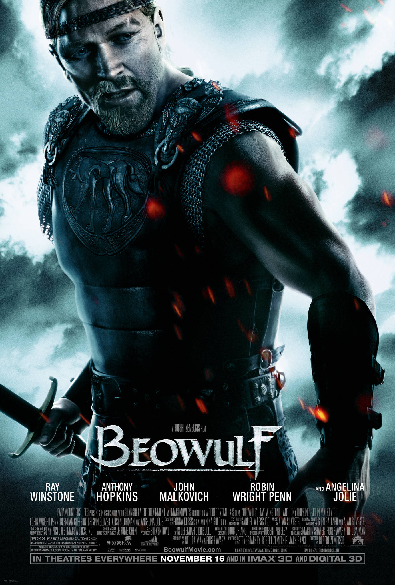 Posta ya Beawulf Ray Winstone Picha ya Ukuta