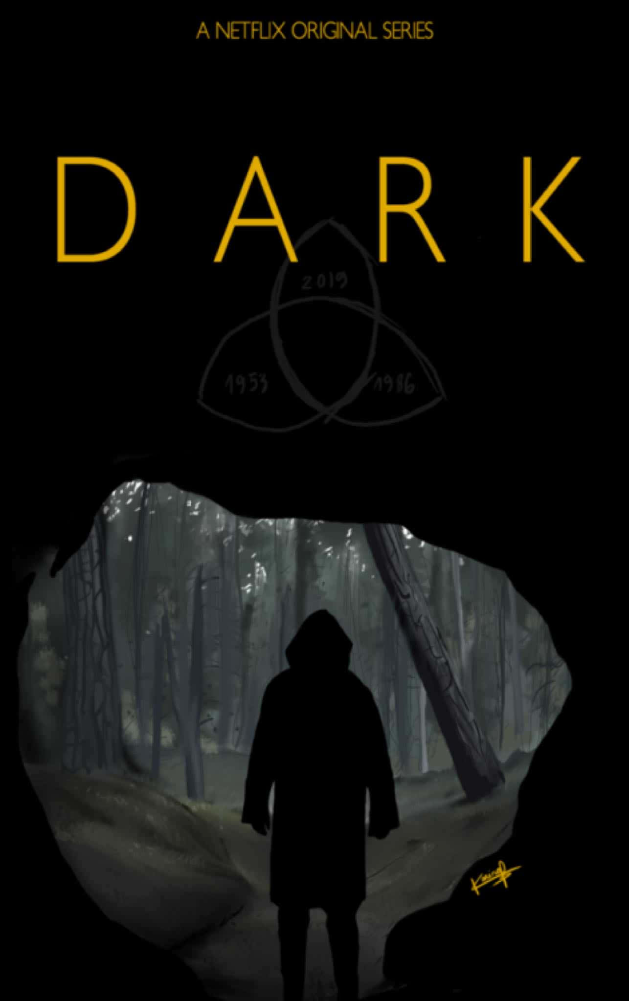 Poster ya Dark Netflix Original Picha ya Ukuta