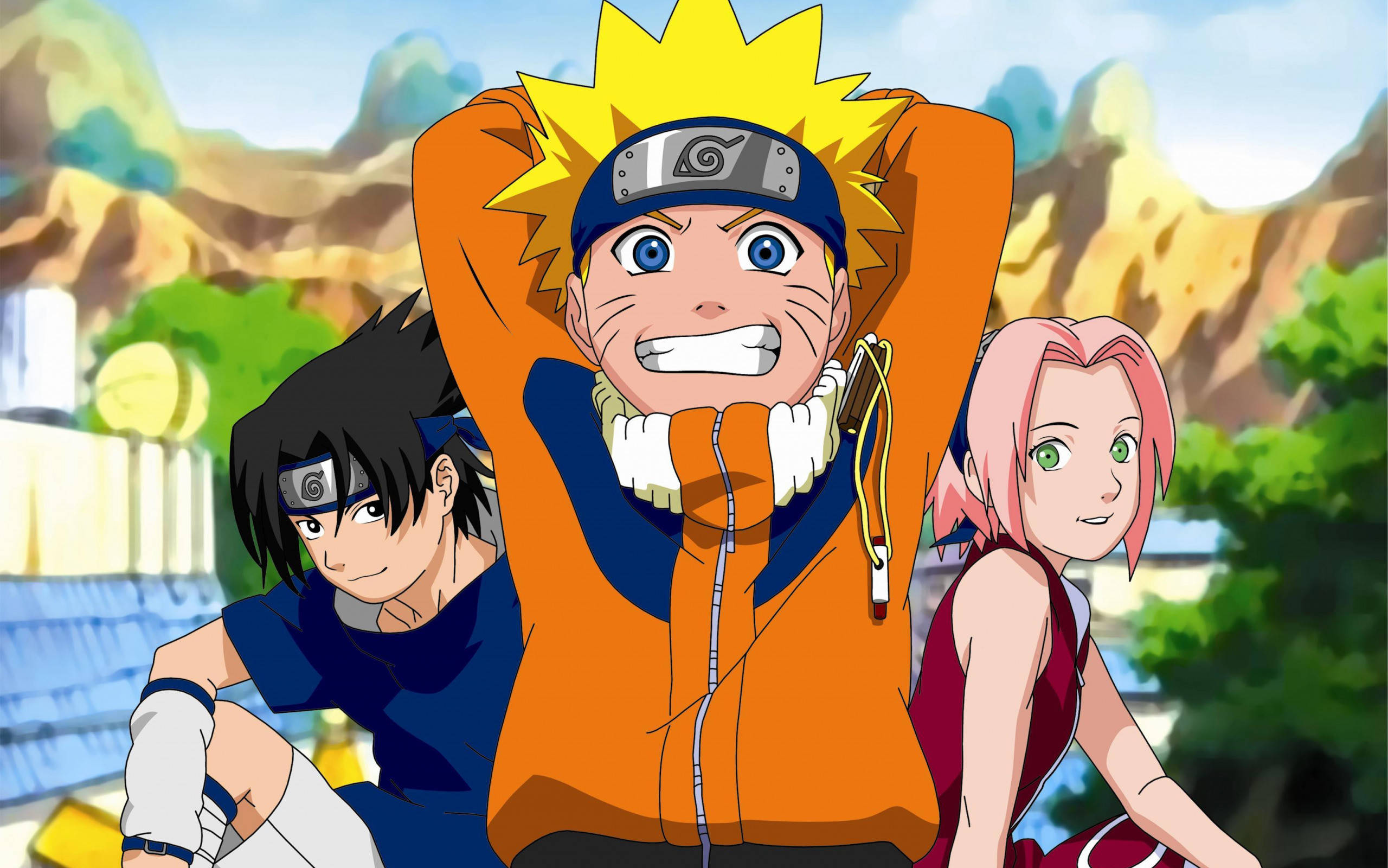 Poster ya Naruto na Timu 7 kama Watoto Picha ya Ukuta