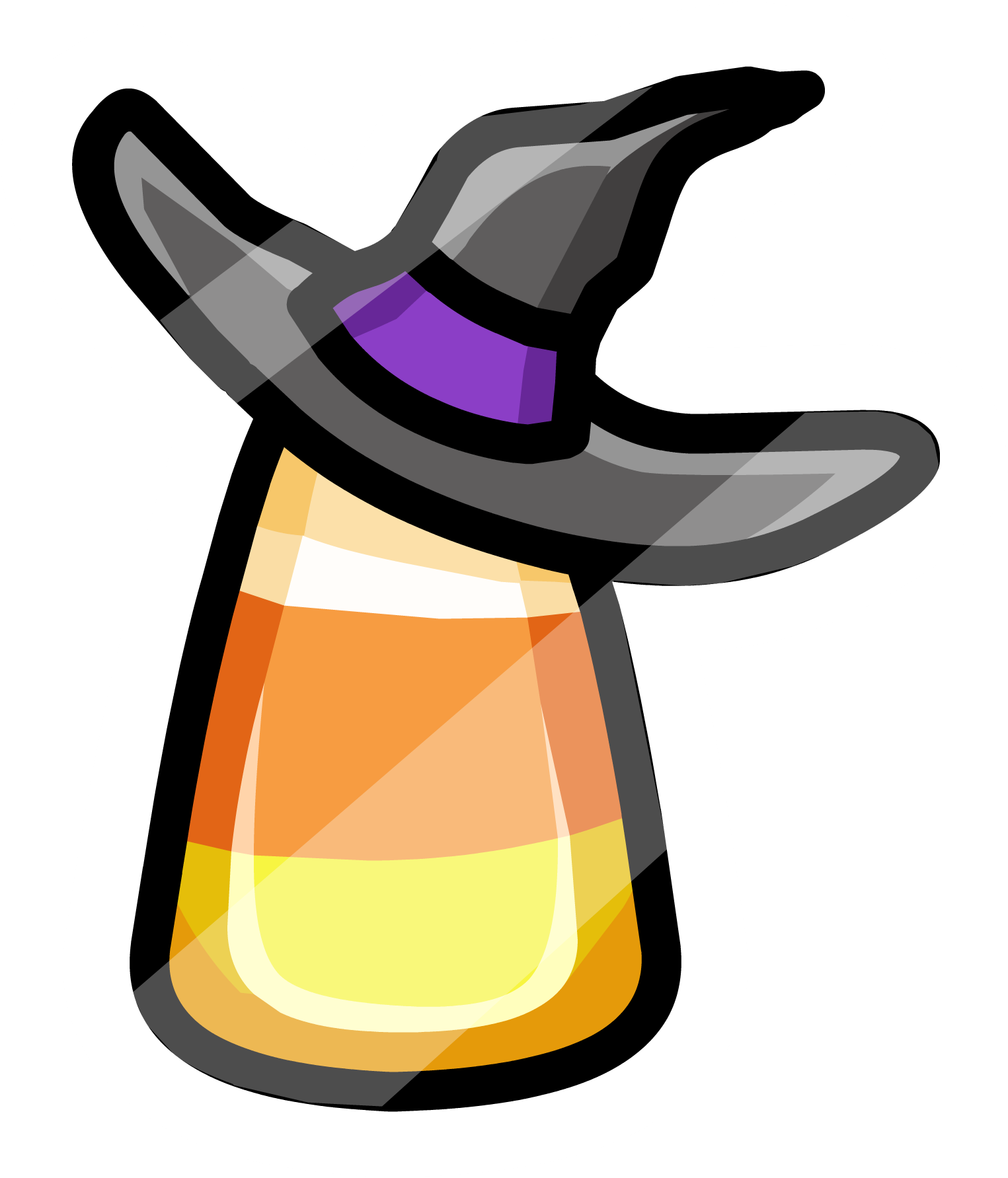 Potion ya Pipi ya Mahindi yenye Kofia ya Mchawi Picha ya Ukuta