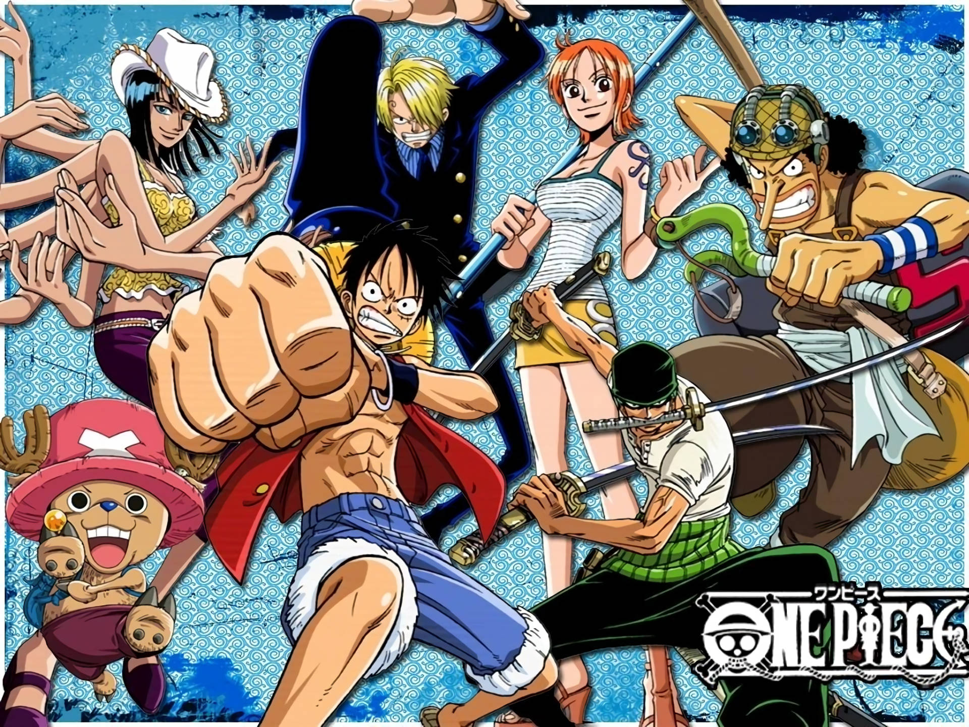 Pozesheni ya Kufanya Kifaru ya One Piece kwa Desktop Picha ya Ukuta