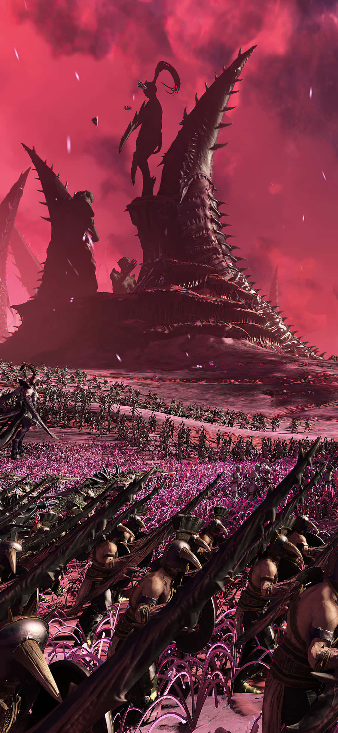 "Prepare for epic battles with iPhone X Total War: Warhammer" Picha ya Ukuta
