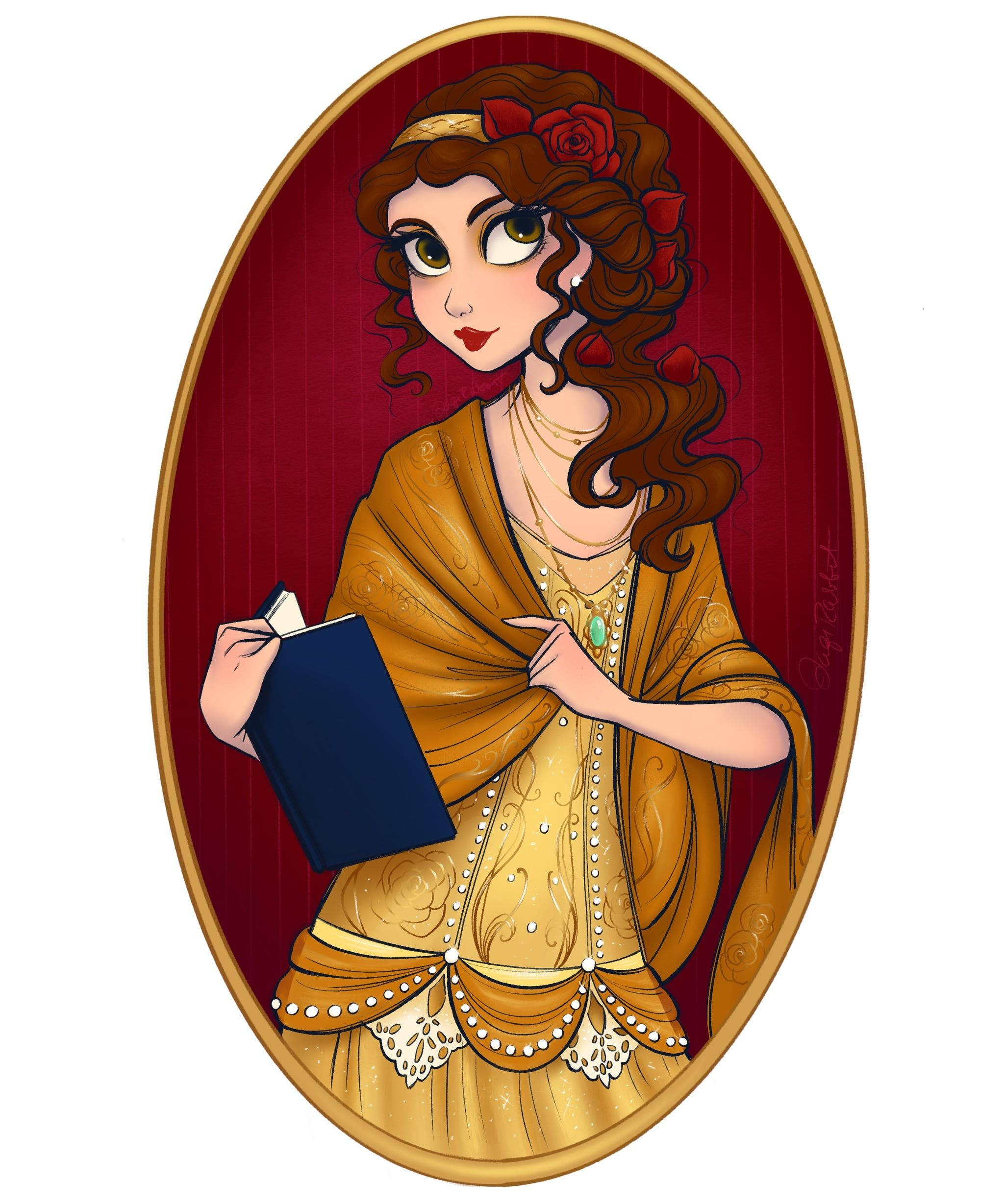 Pretty Belle Fanart Picha ya Ukuta