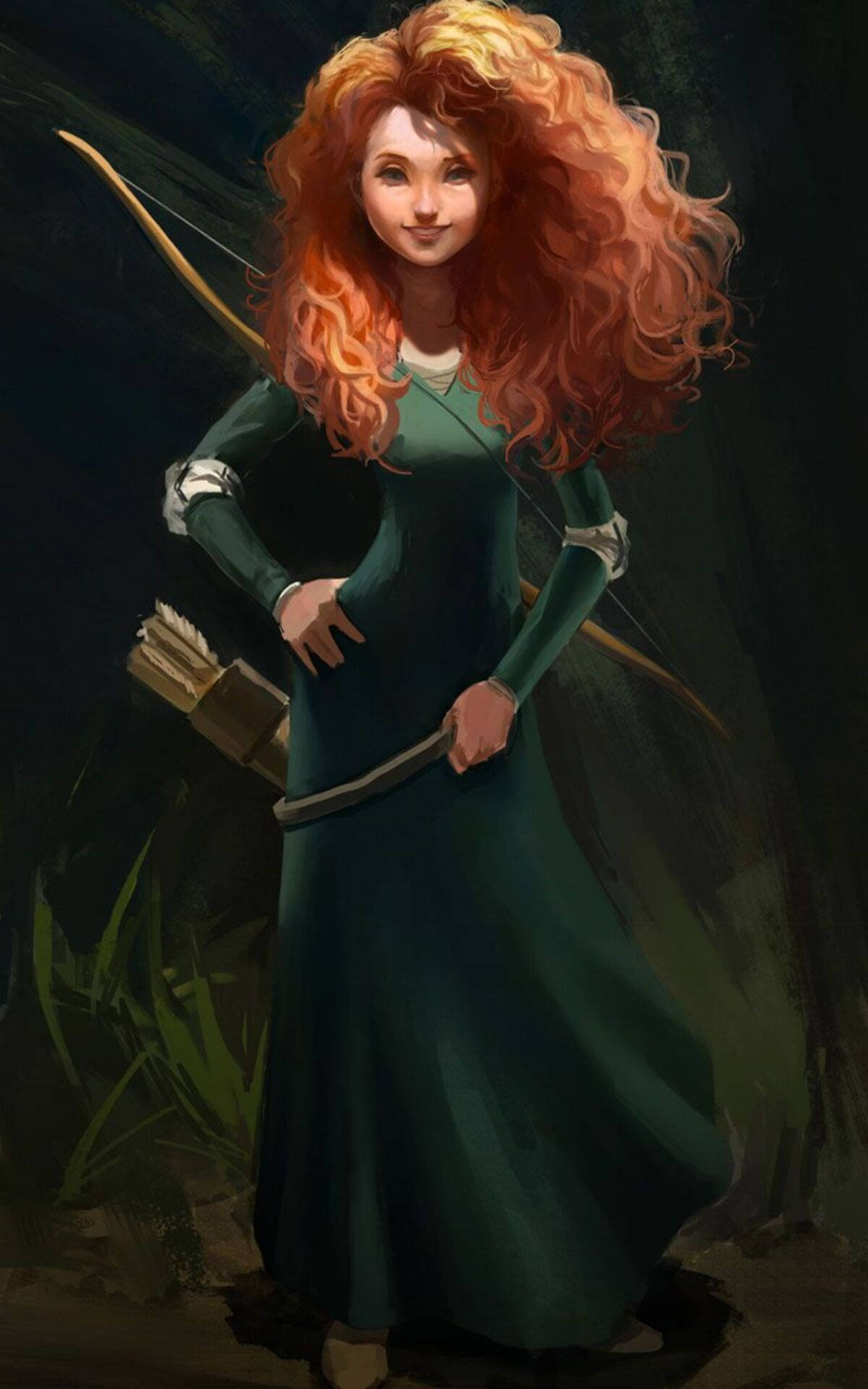 Princess Merida Fanart Phone Picha ya Ukuta