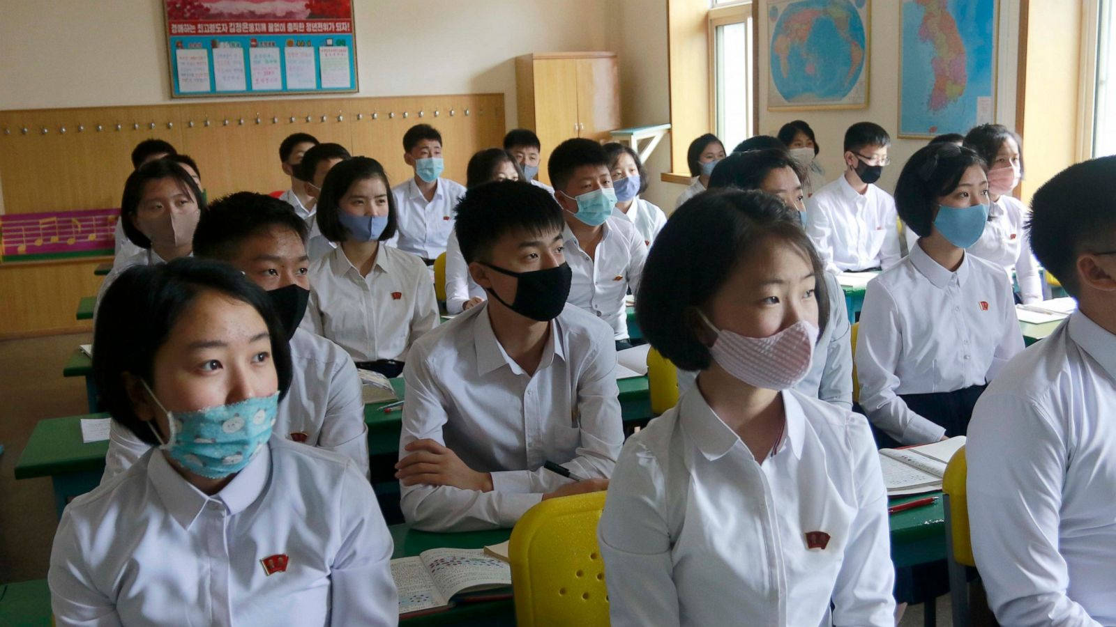 Professional in Medical Protective Gear Holding a Test Kit for Coronavirus Picha ya Ukuta