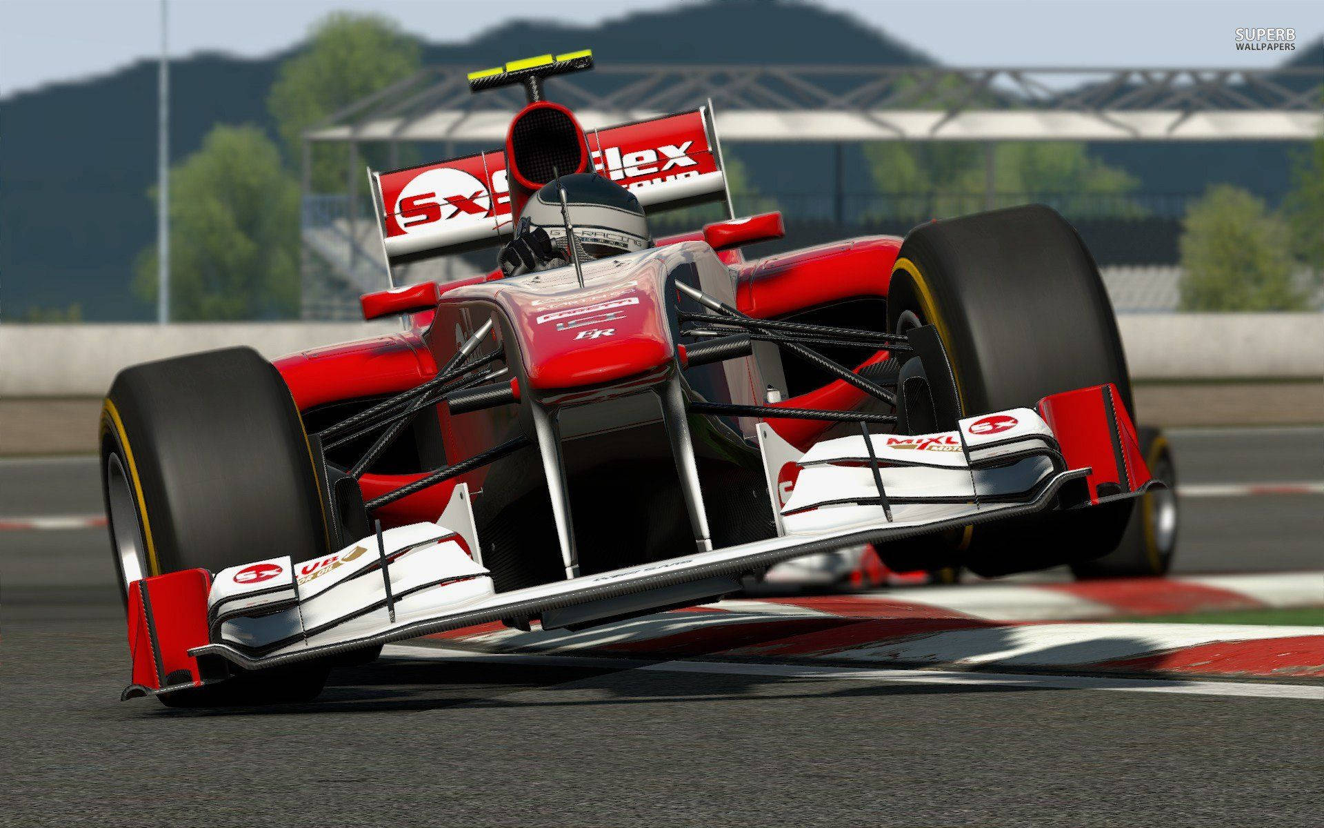 Project Cars 4K Nyekundu F1 Picha ya Ukuta