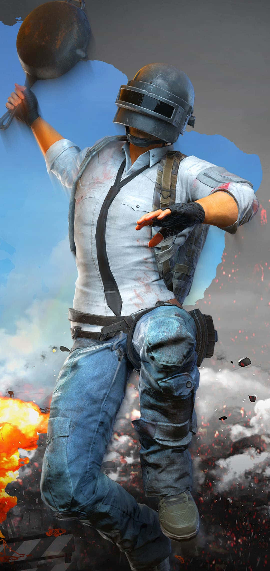 PUBG Conqueror Frying Pan Picha ya Ukuta