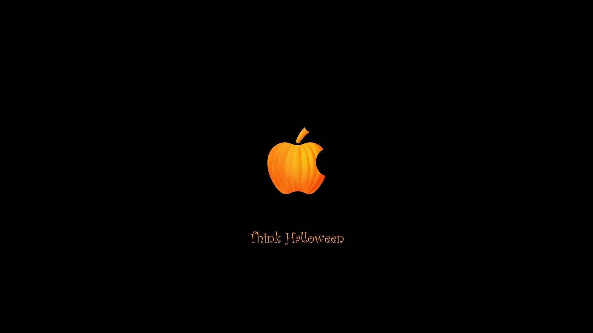Pumpkin Apple ya Halloween yenye Mwoneko Mzuri Picha ya Ukuta