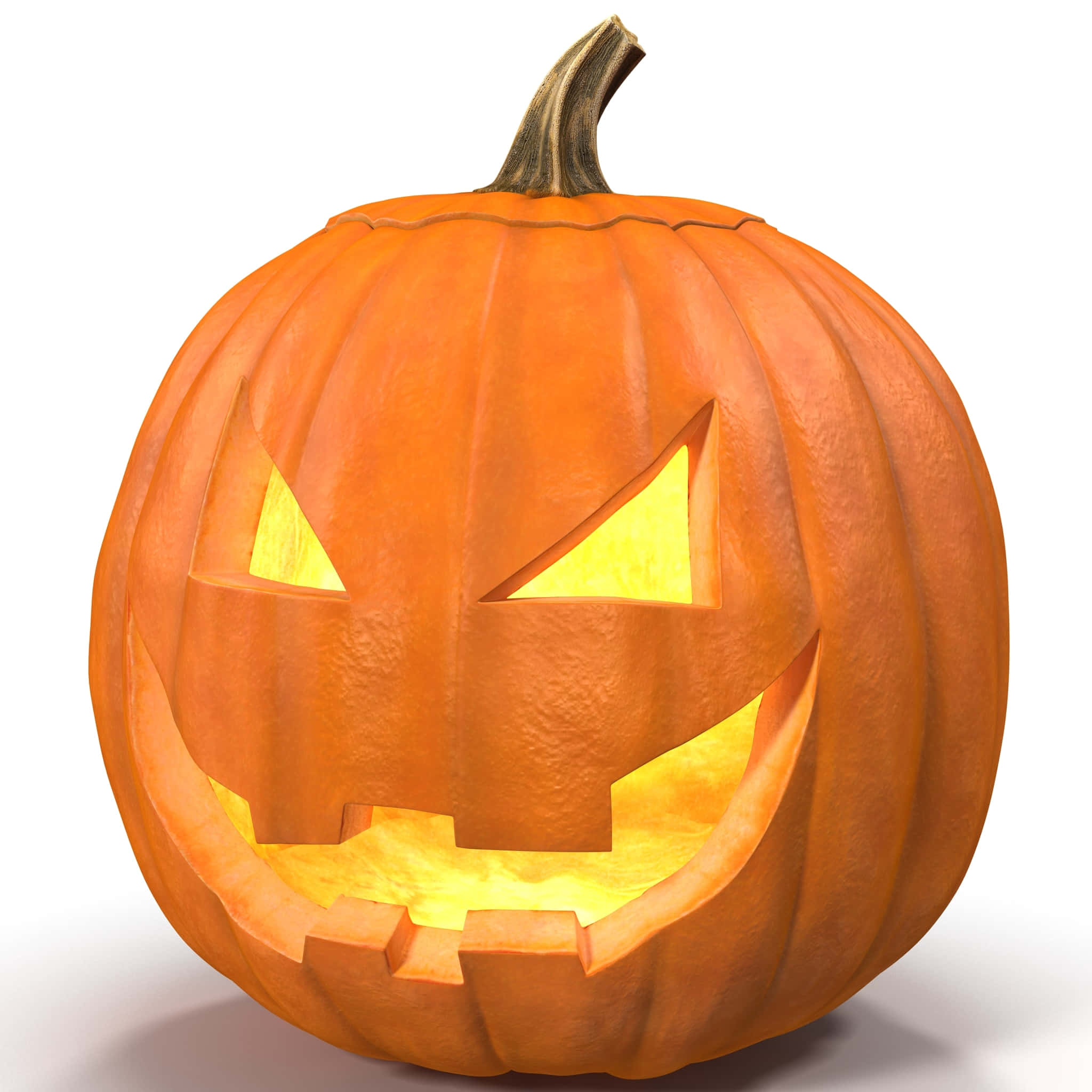 pumpkin yenye sura ya kutisha juu yake Picha ya Ukuta