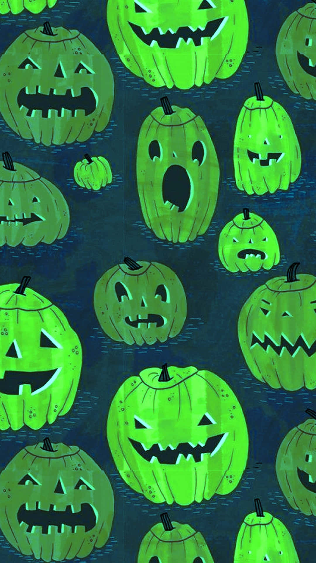 pumpkin za halowini zenye mwanga wa macho Picha ya Ukuta