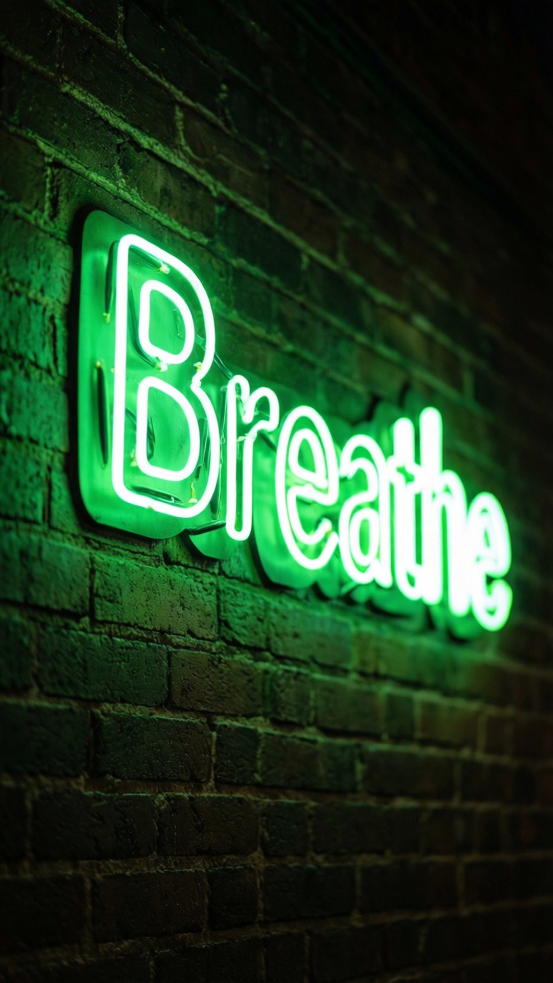 Pumua Neon Sign Picha ya Ukuta