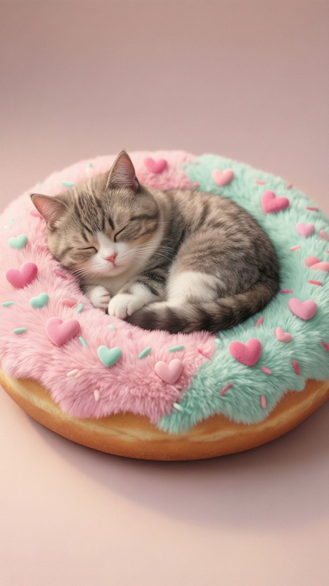 Pusheen Kitanda cha Donati Picha ya Ukuta