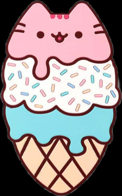 Pusheen Mafuta ya Krimu Picha ya Ukuta