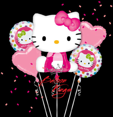 Puto za Siku ya Kuzaliwa za Hello Kitty Picha ya Ukuta
