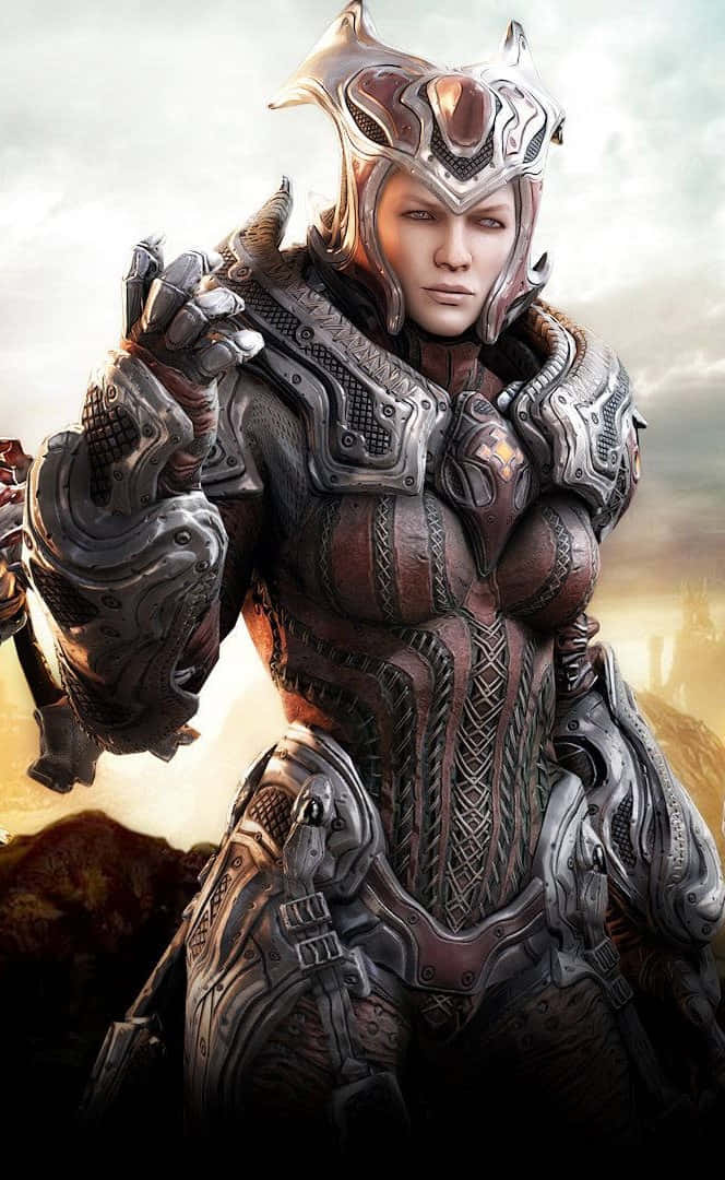 Queen Myrrah iPhone XS Gears Of War 5 Background Picha ya Ukuta