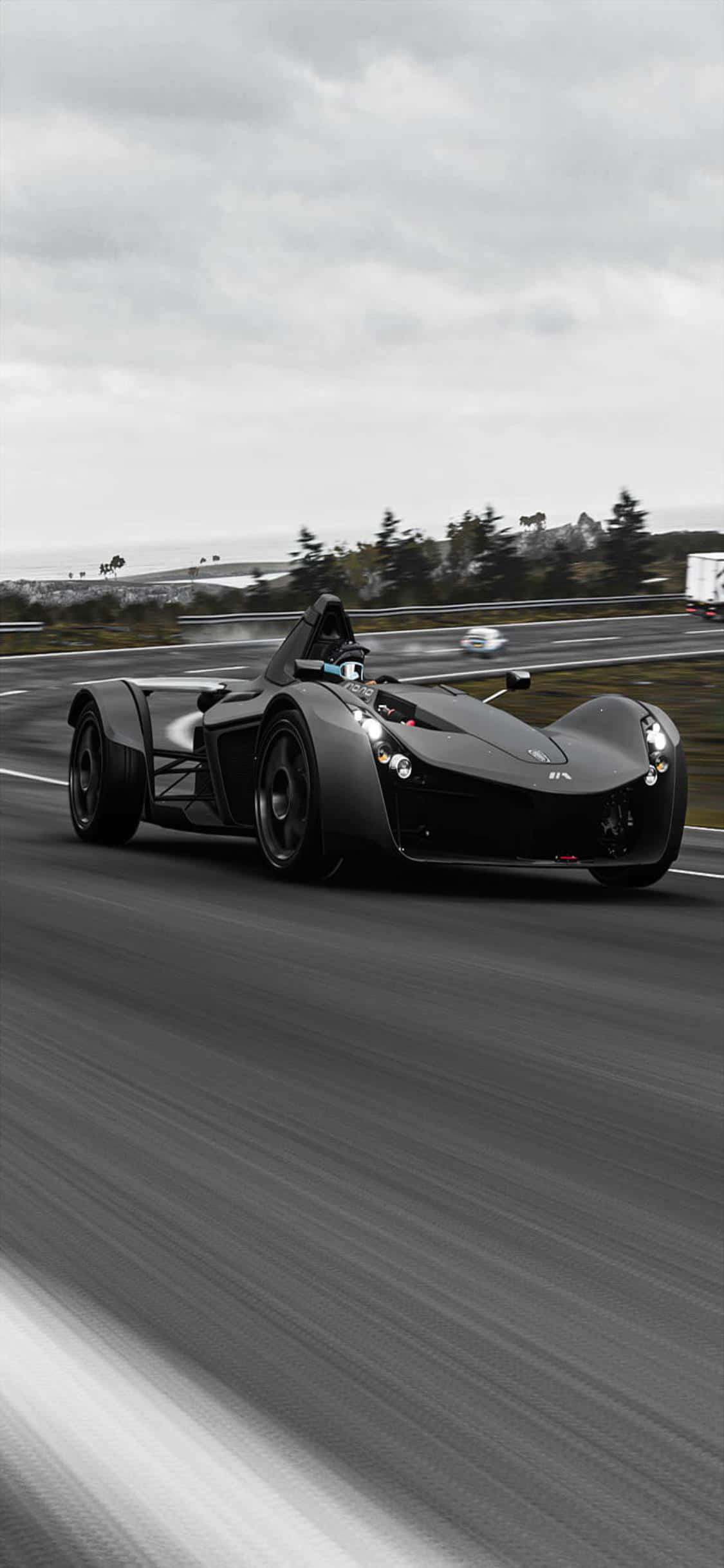 Race Across the Horizon with iPhone Xs and Forza Horizon 4 Picha ya Ukuta