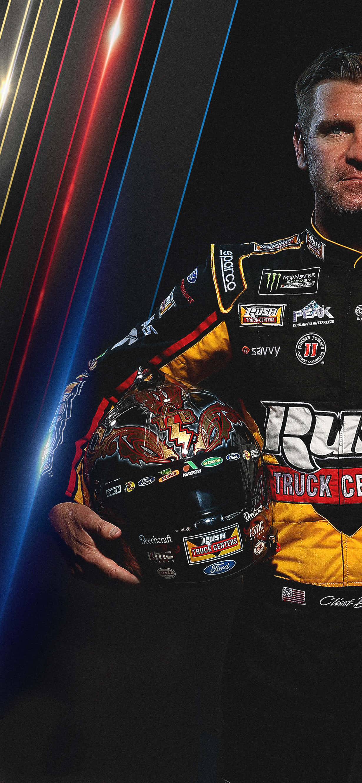 Race to Victory with your Nascar-themed iPhone Picha ya Ukuta