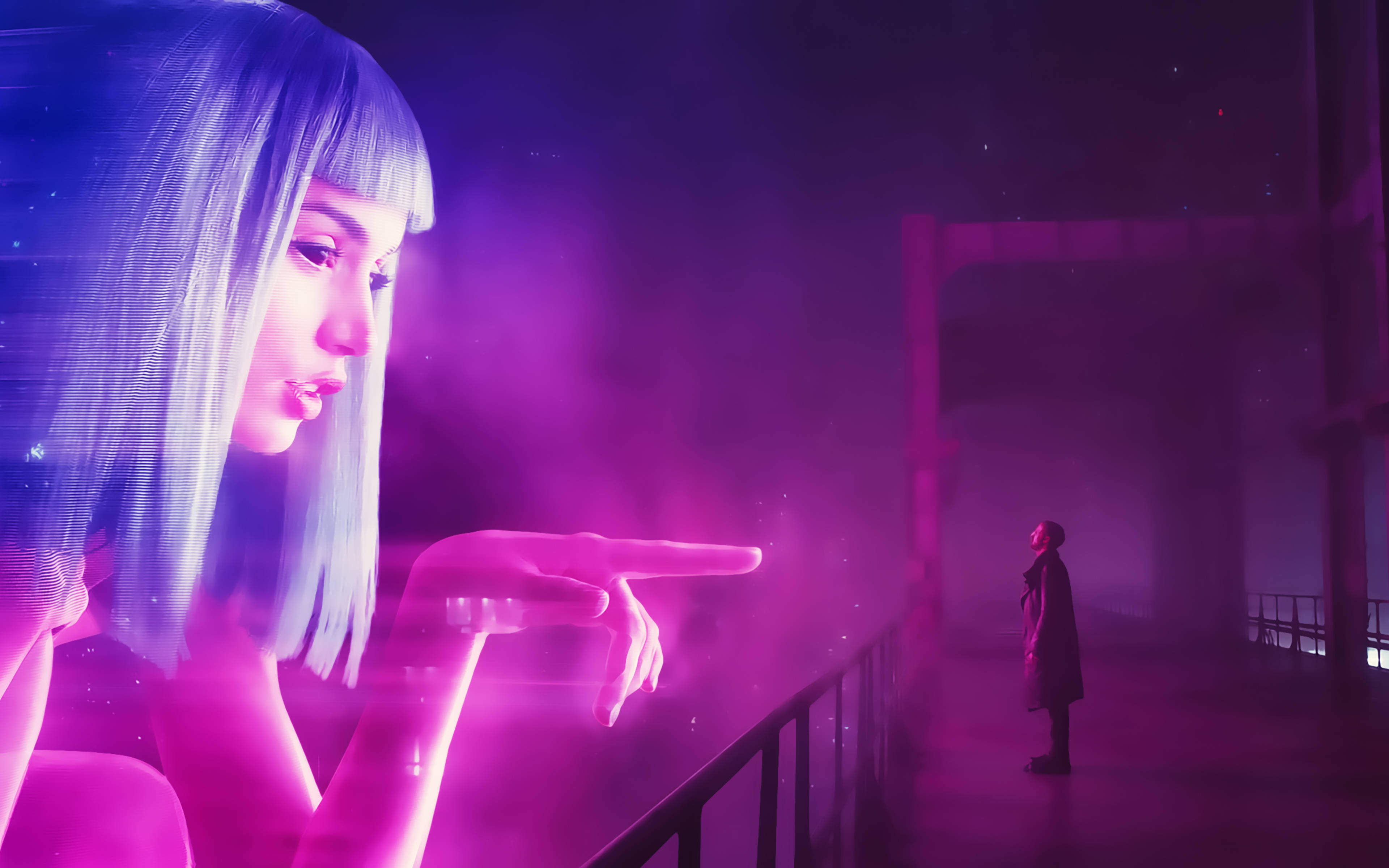 Rafiki Dijitali Joi Blade Runner 2049 4K Picha ya Ukuta