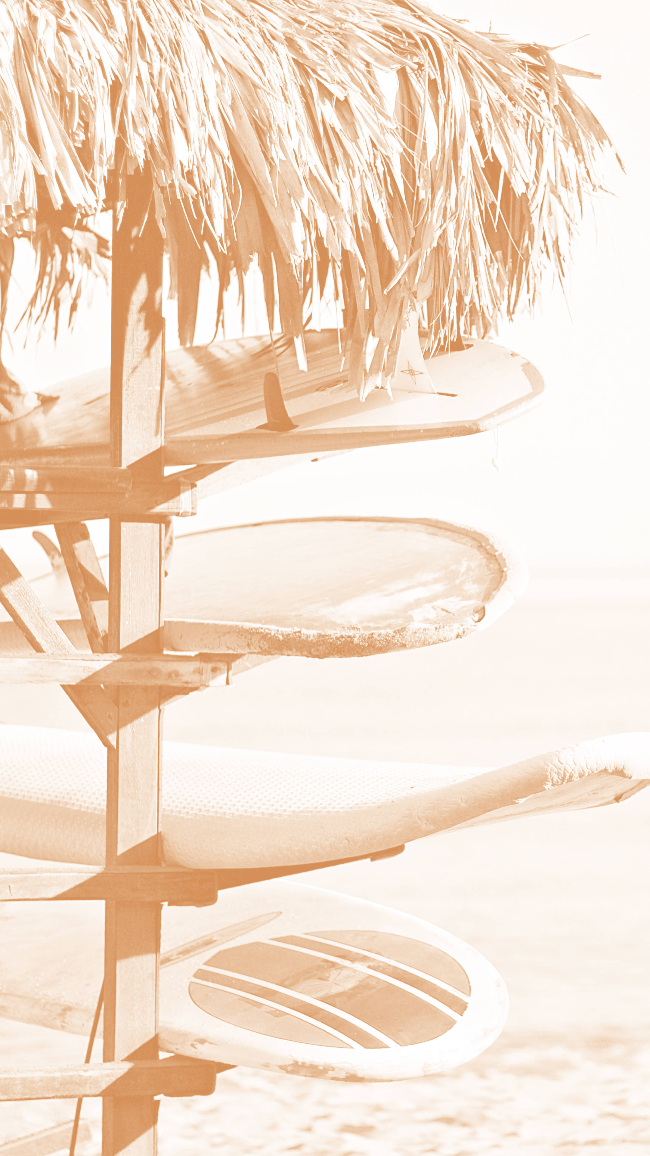 Rafu ya Surf ya Cream Aesthetic Picha ya Ukuta