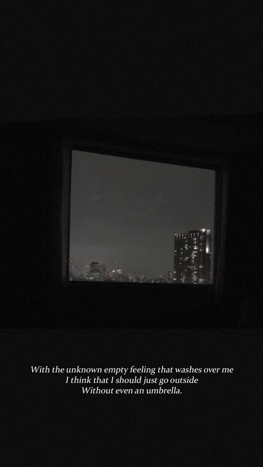Rain ya BTS Aesthetic Nyeusi Picha ya Ukuta