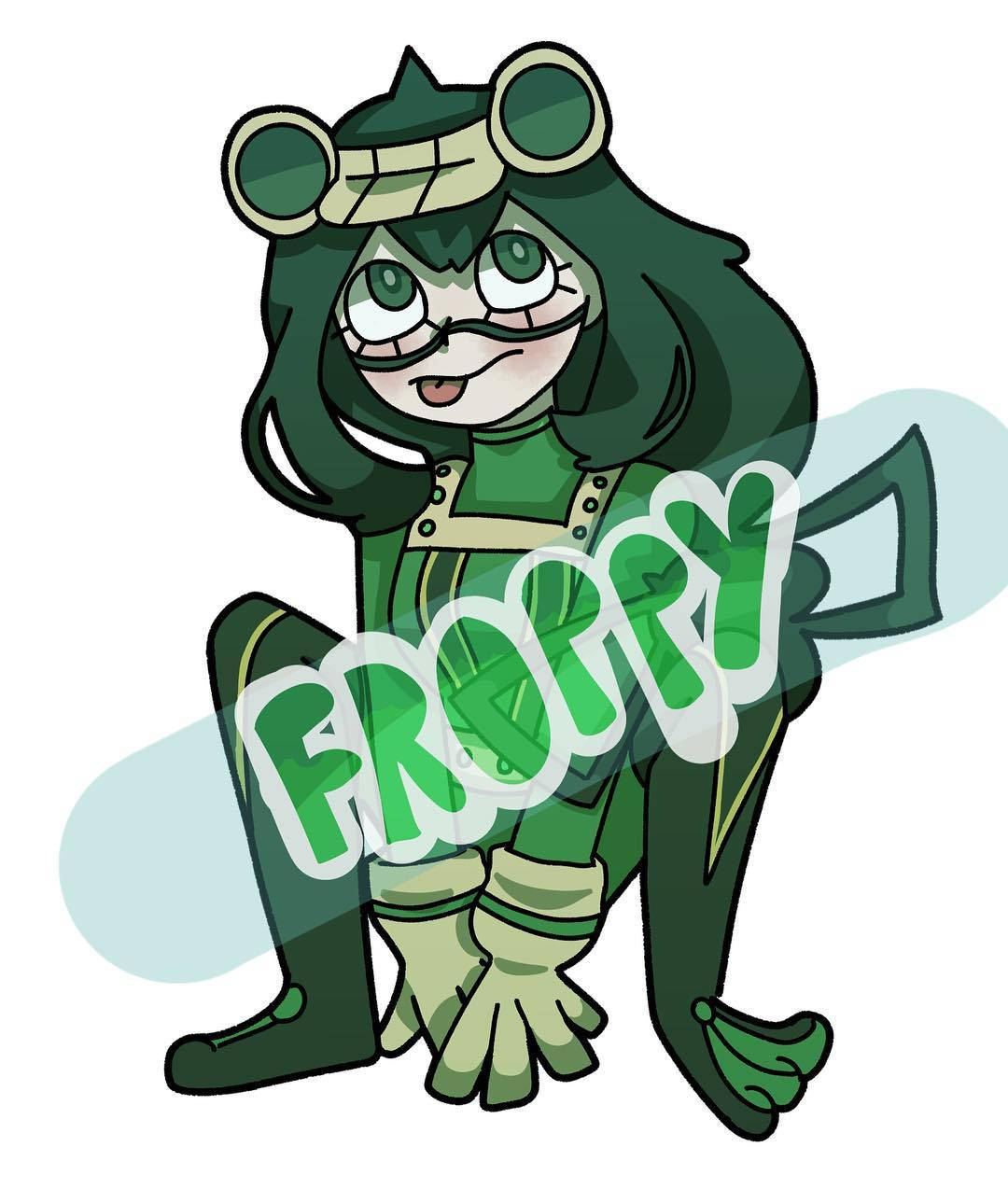 Rainy Season Hero: Froppy Drawing Picha ya Ukuta