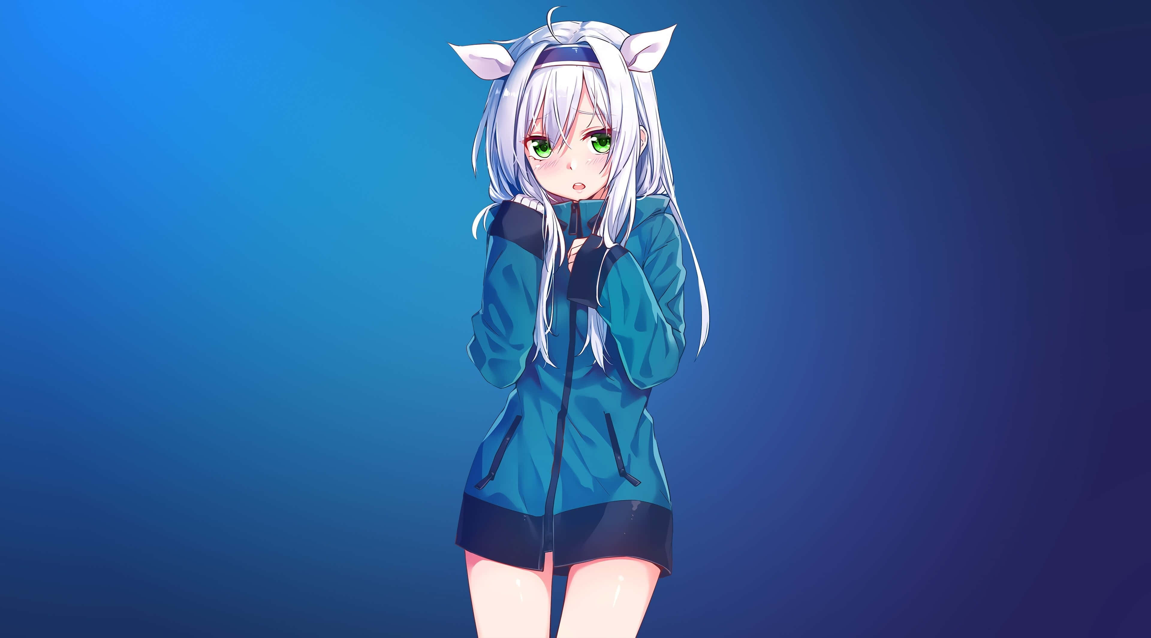 Rangi angavu na mandhari ya kawaida ya pasteli hutambulisha mandhari hii ya anime yenye nguvu ya 4K Picha ya Ukuta