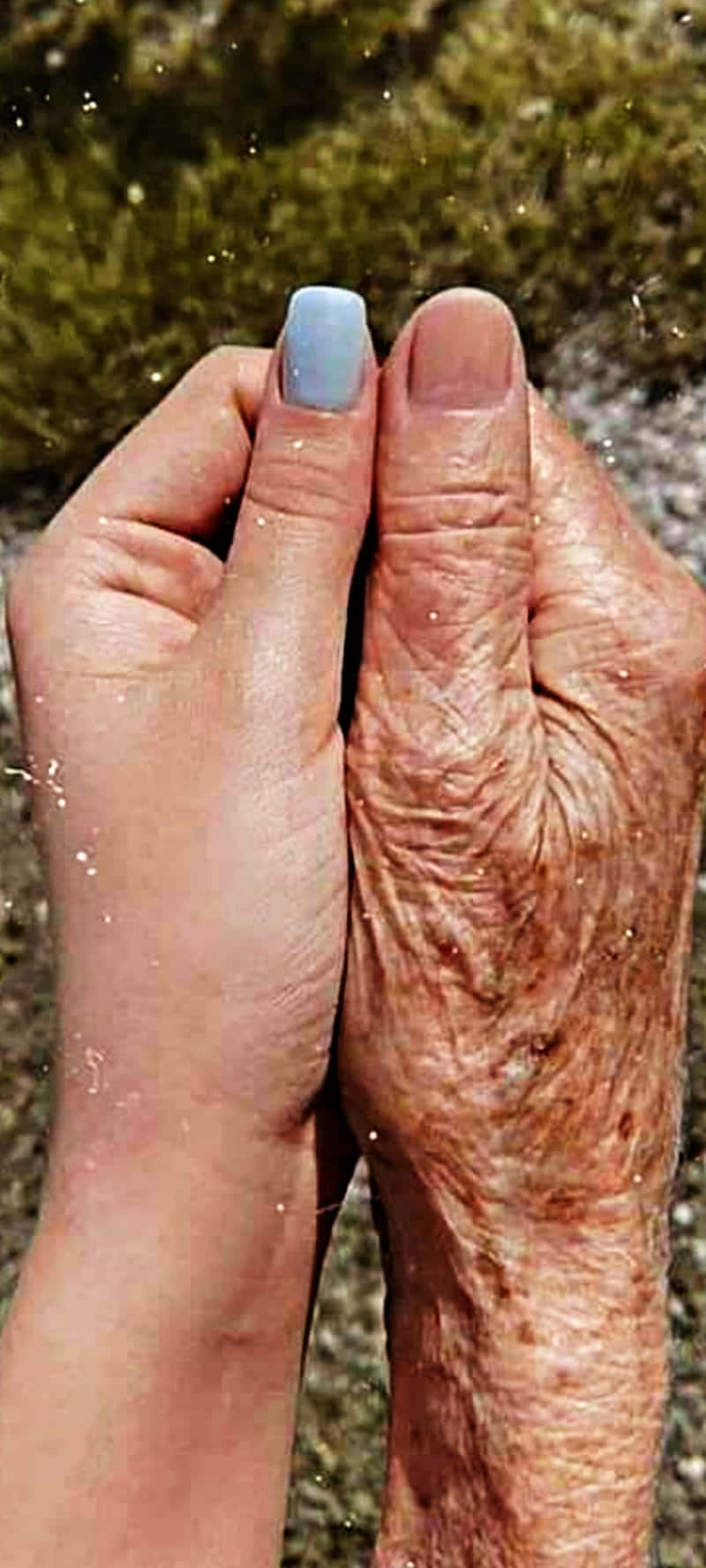Old Young Nail Color Picha ya Ukuta