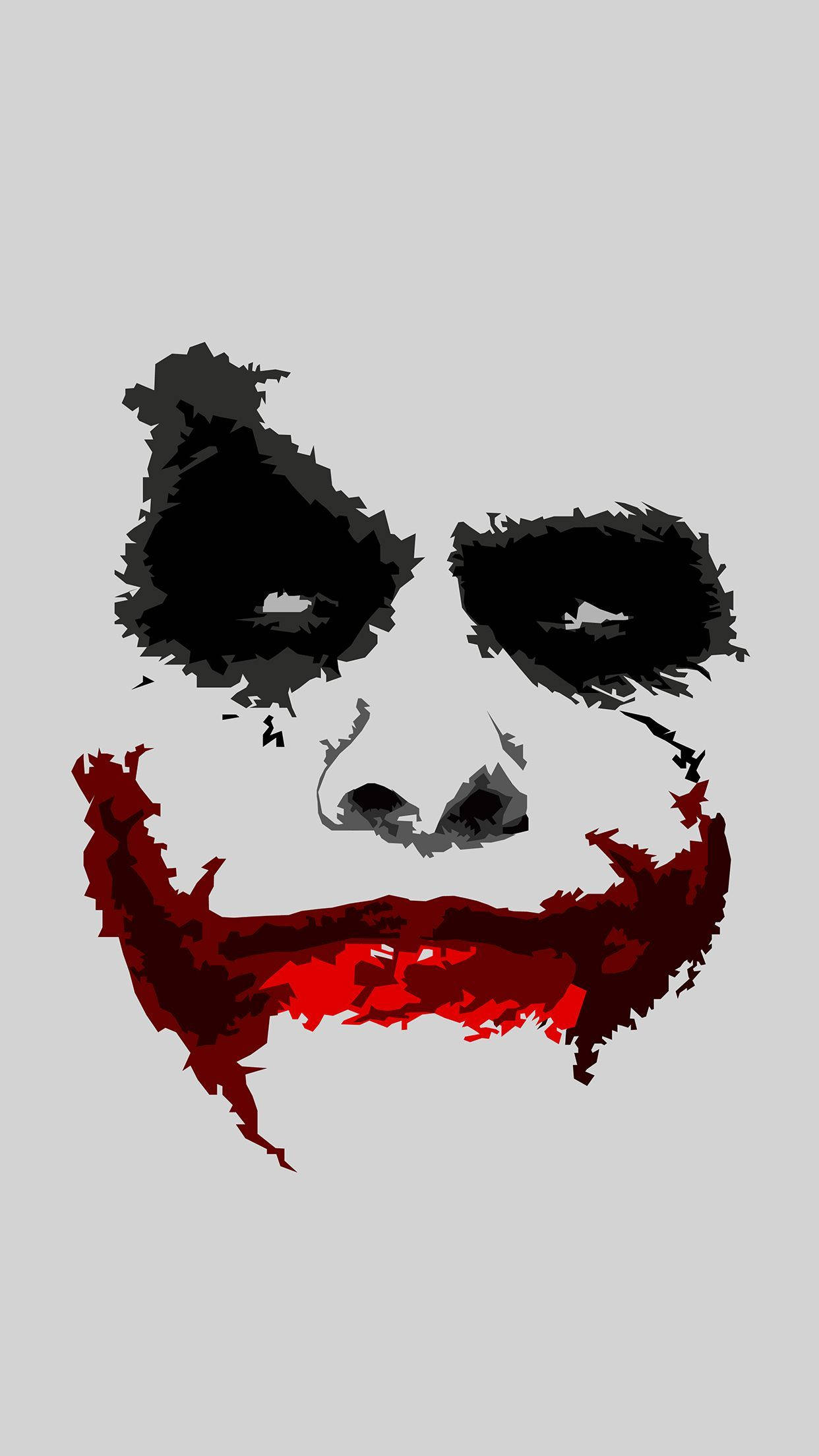 Rangi ya Uso ya Joker Picha ya Ukuta