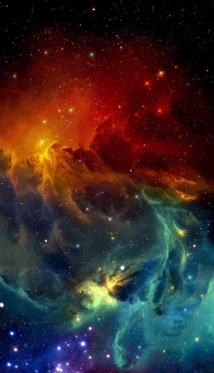 Rangi za Anga za Kupendeza za iPhone 11 Picha ya Ukuta