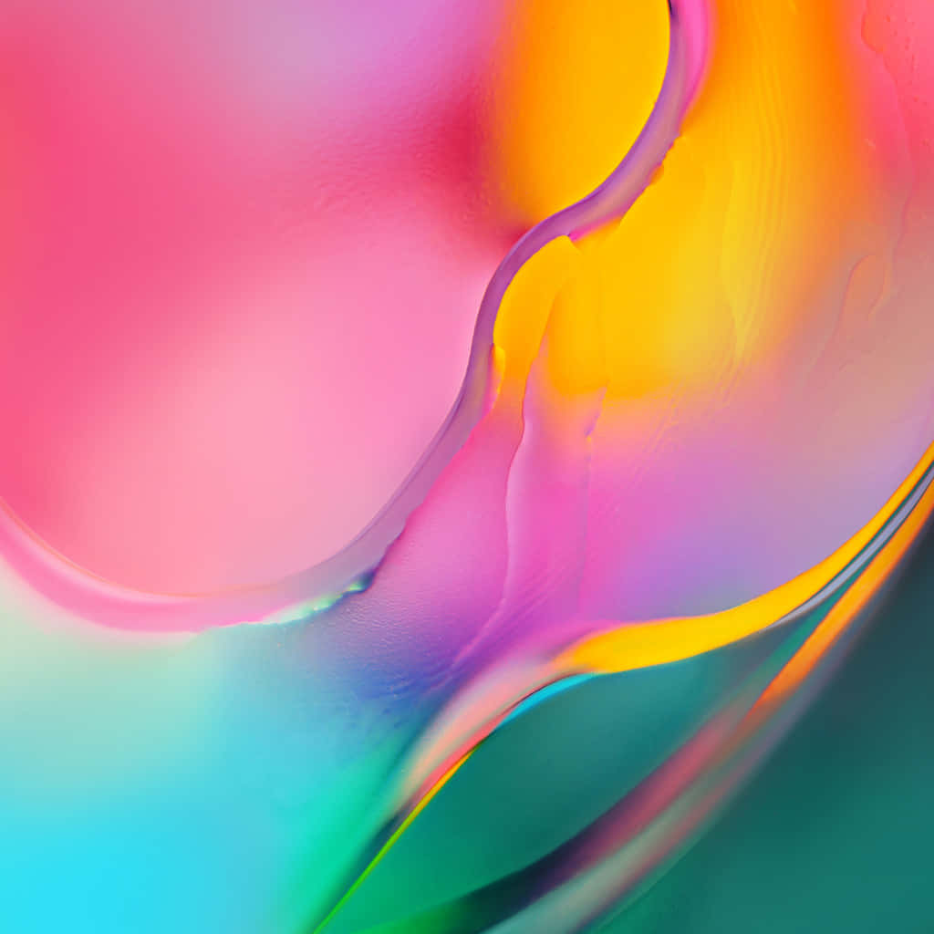 Rangi za Galaxy Tab Wallpaper na Mviringo wa Cosmic Picha ya Ukuta