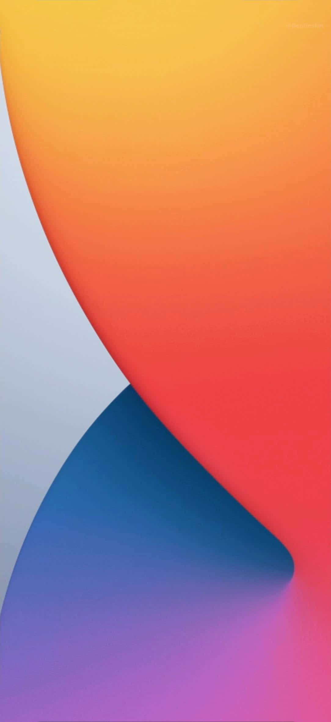 Rangi za Kawaida za Kikemikali za iOS 14 Picha ya Ukuta