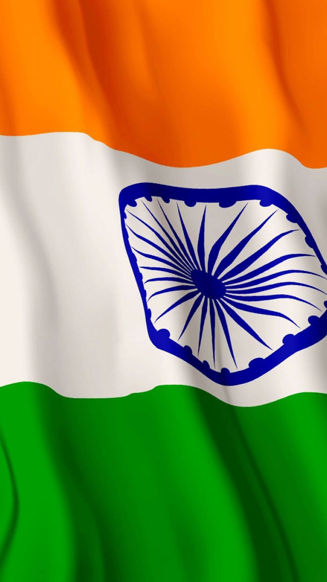 Rangi za Kujivunia - Bendera ya India Inayopepea Picha ya Ukuta