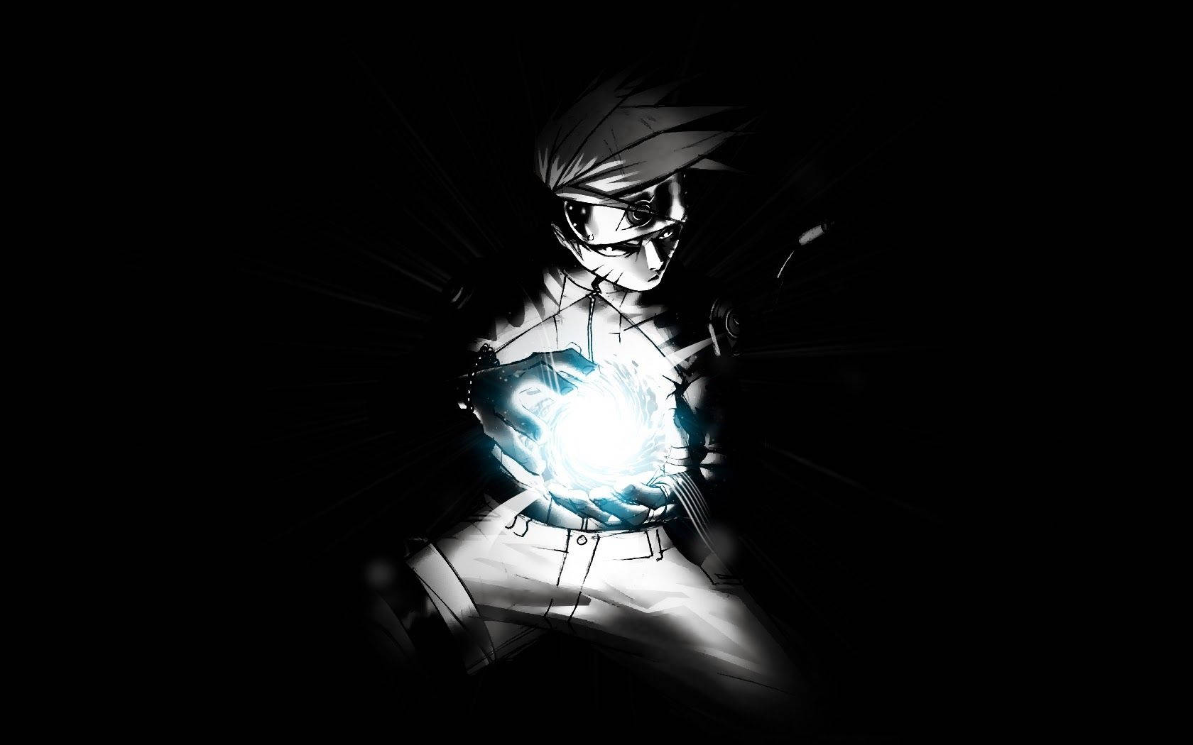 Rasengan Uzumaki Naruto Nyeusi Picha ya Ukuta