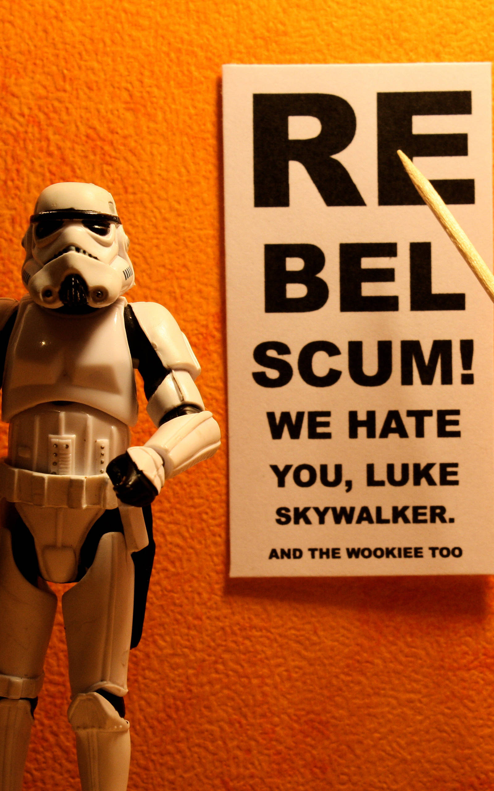 Rebel Scum Skywalker Star Wars Tablet Picha ya Ukuta