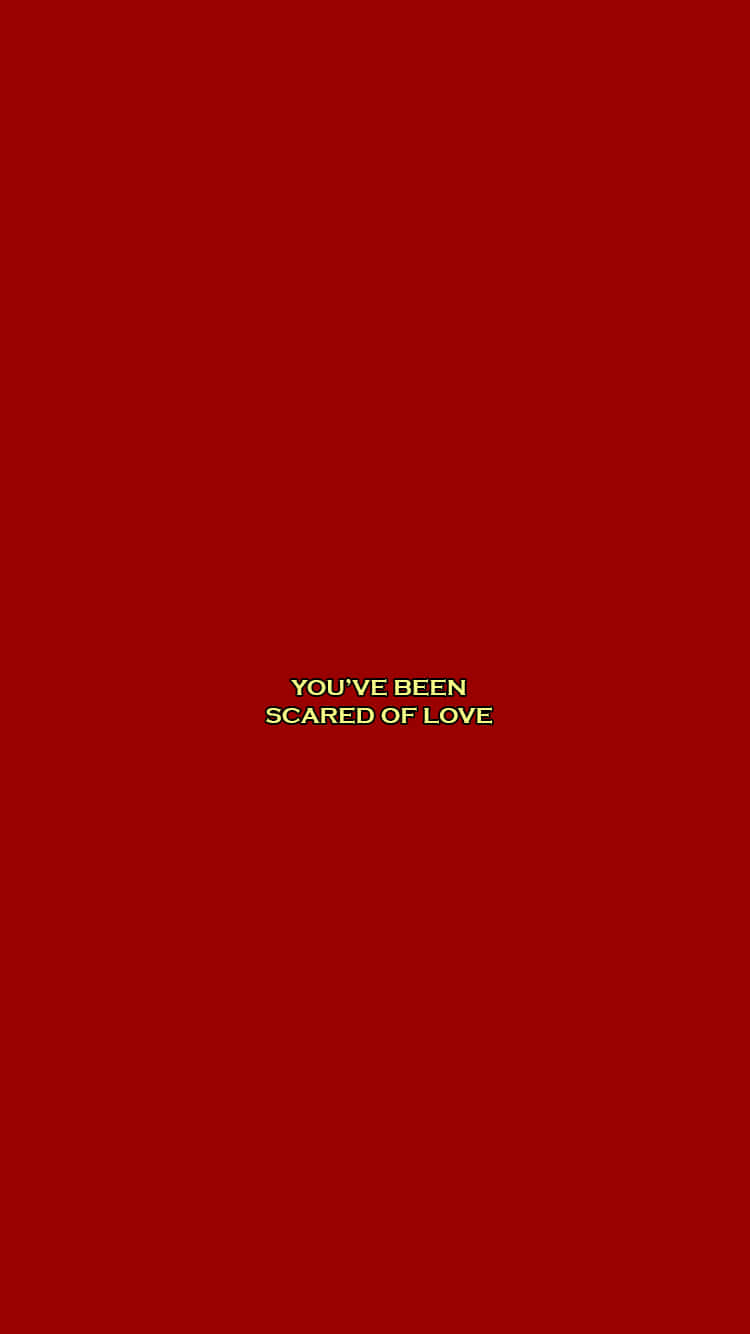 Red Aesthetic Tumblr Umeweka Kuhofia Mwendo Picha ya Ukuta