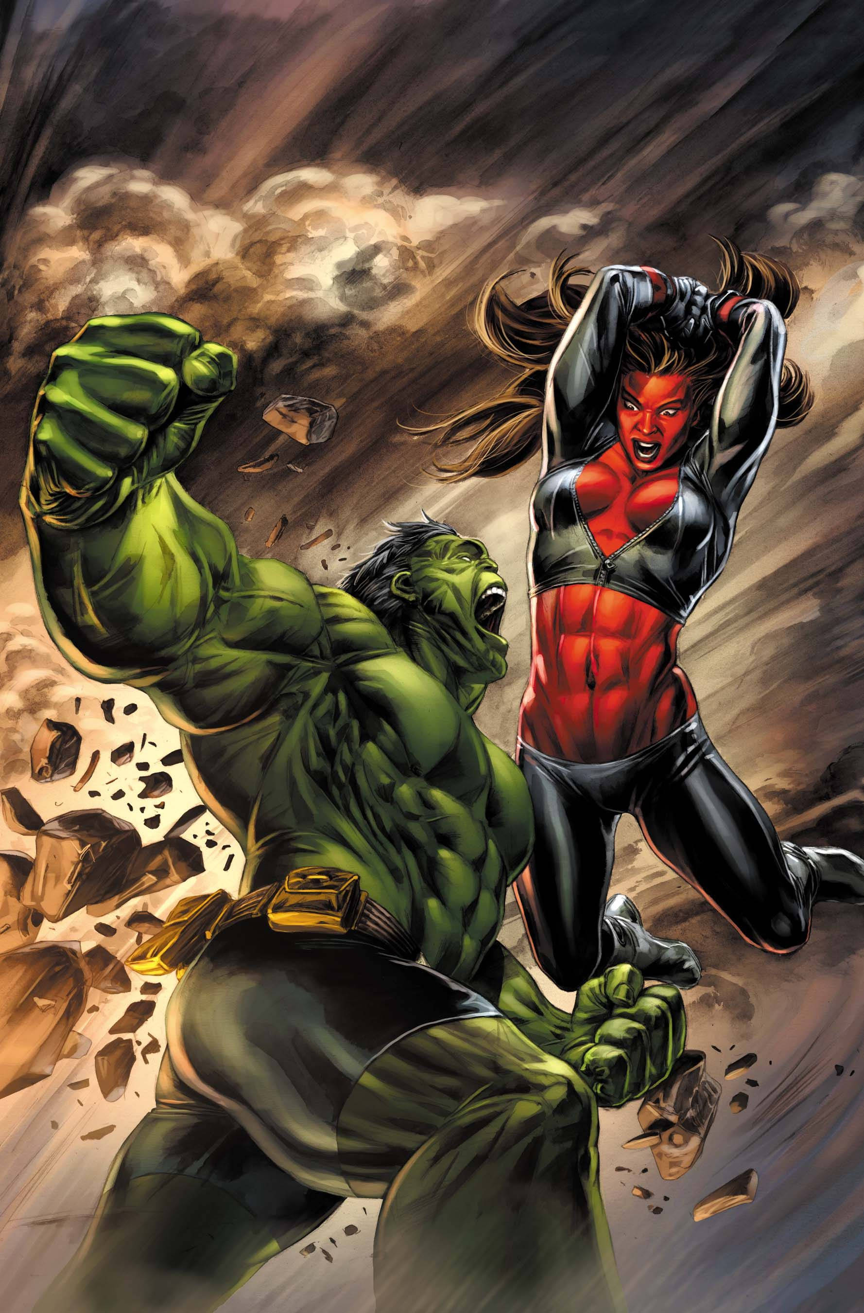 Red She Huki Fighting Picha ya Ukuta