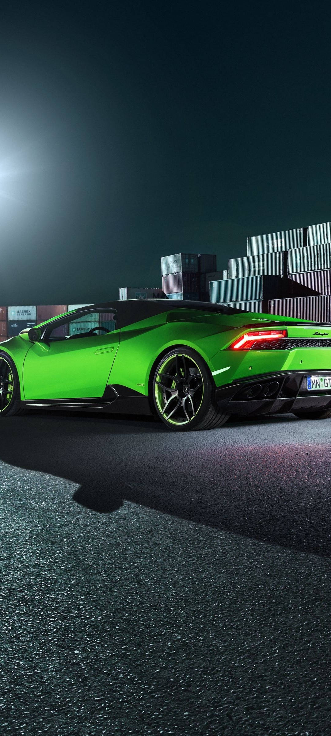 Redmi Note 10 Kijani Lamborghini Huracán Picha ya Ukuta